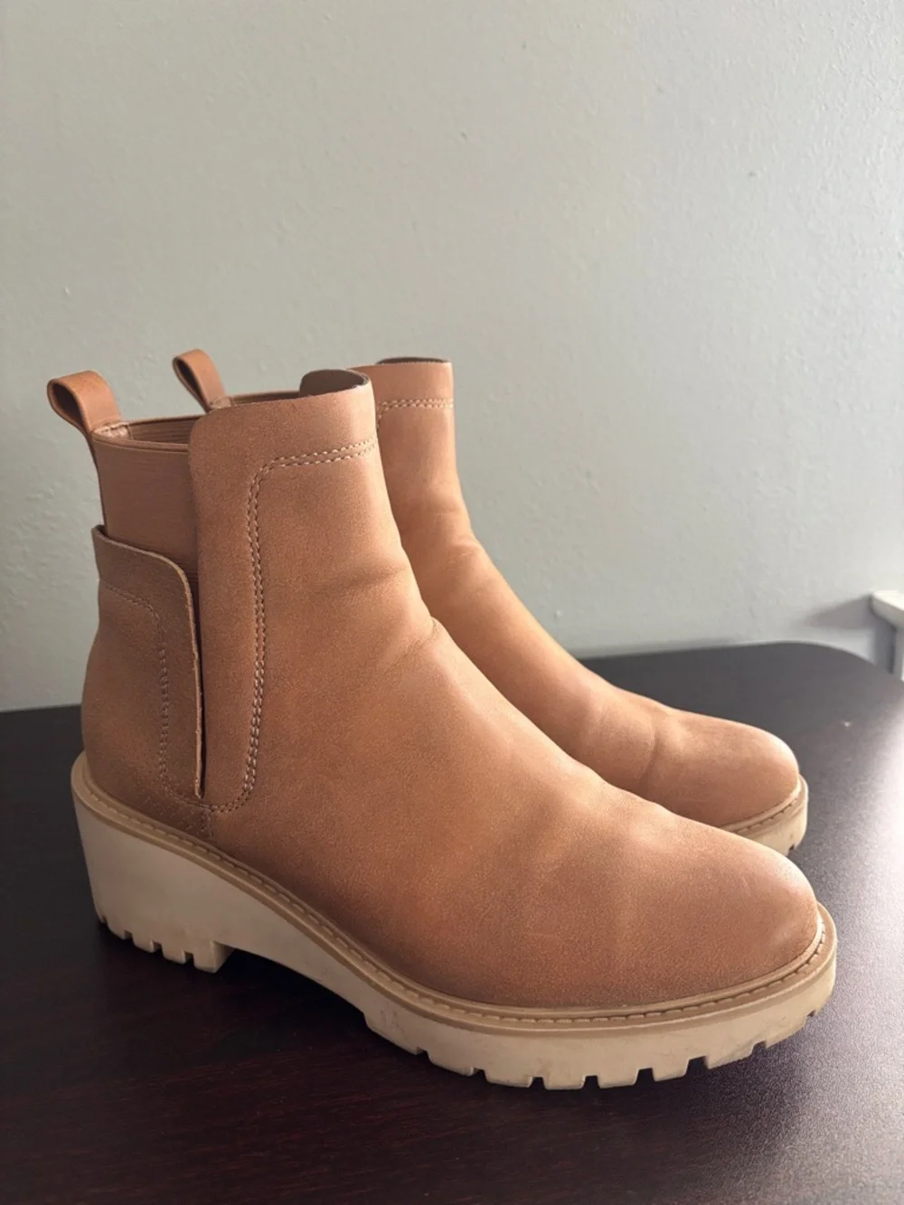 a.n.a Brown Ankle Booties